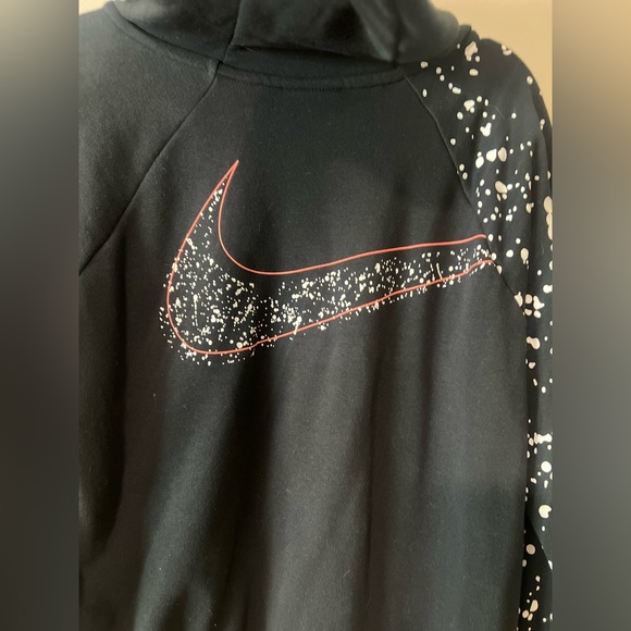 Nike Women Black Hoodie with Terry Cloth Pocket 
Size Large - Picture 8 of 13